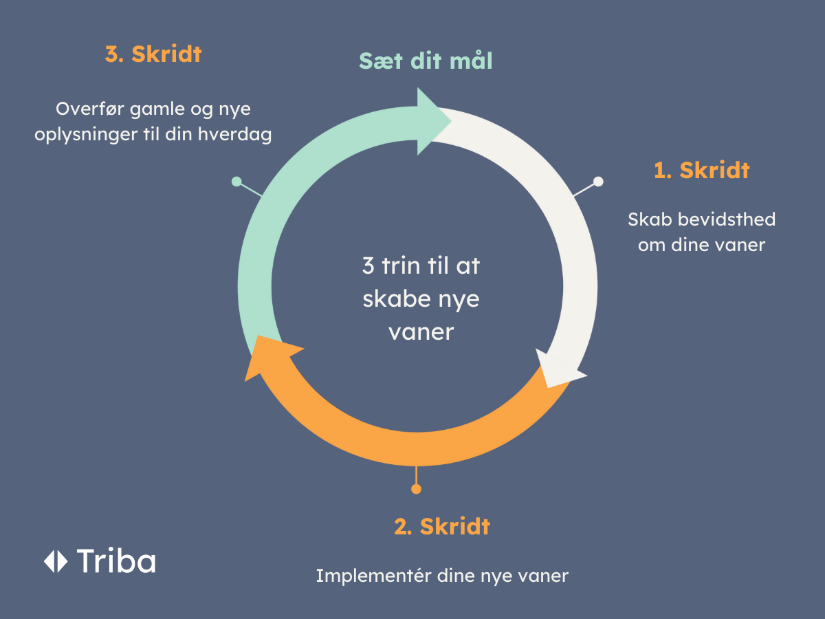 3 trin til at skabe nye vaner og livsstil